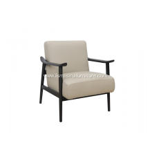 White leather sofa lounge chair single sofa